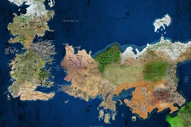 World Map Of "A Song Of Ice And Fire" Wallpapers