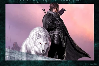 Jon Snow &amp; Ghost   A Song Of Ice And Fire Wallpapers (27631678 ...