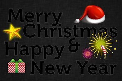 Gimp Text Effects Making A Christmas & New Year Wallpapers In GIMP ...