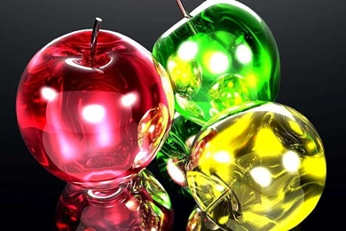 THE GLASS APPLES WALLPAPER   (