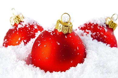 YouWall   Red Christmas Balls Wallpapers   Wallpaper,wallpapers ...