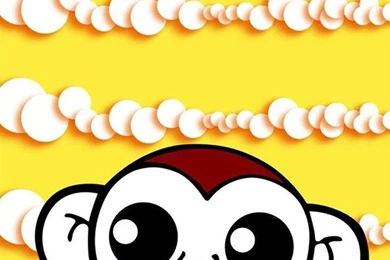 Cute Sweet Hippie Monkey iPhone 6 Wallpapers Download