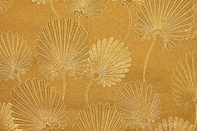 Mediterranean Marine Plant Metallic Wallpapers Mural 3D Waterproof ...