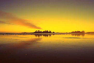 Long Beach B C Sunset   (