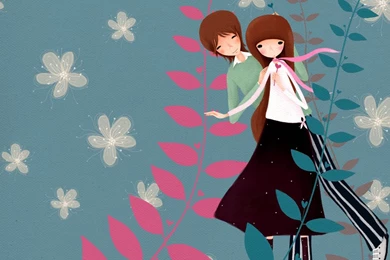 Korean Girl Cartoon Wallpapers