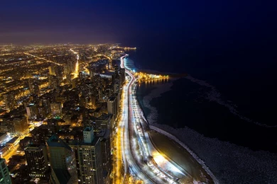Download Amazing Chicago Night View Wallpapers