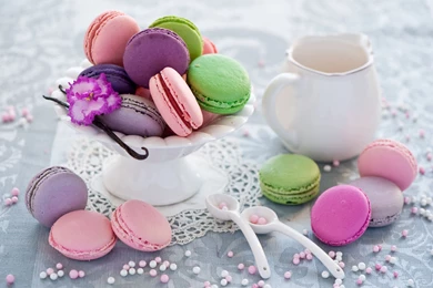 Baking Cookies Macaron Jug Container Food Wallpapers