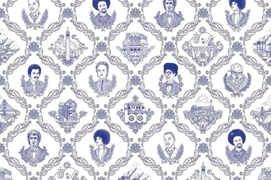 Patterned Wallpapers / Fabric / Traditional / Printed   BAY AREA ...