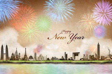 Happy New Year HD Desktop Wallpapers : Widescreen : High Definition ...