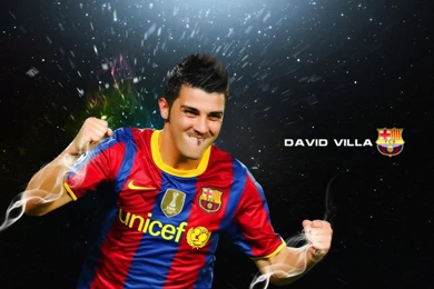 Football Super Star Player: David Villa Latest HD Wallpapers 2012 2013
