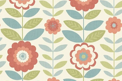 Arthouse Flower Power Coral And Teal Wallpapers At Wilko.com