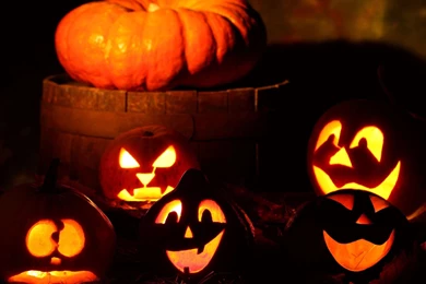 1920x1080 Night, Halloween, Halloween, Pumpkin, Holiday, Gang ...