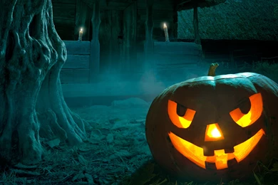 Night, Candles , Pumpkin, Halloween Wallpapers And Images ...