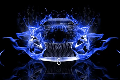 Pictures > Abstract Blue Fire Wallpapers