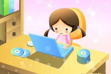 Desktop Wallpapers   Kids On The Computers   Children