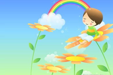 Desktop Wallpapers   Rainbow Kids   Children