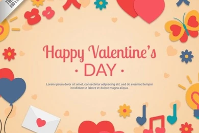 Lovely Valentines Day Backgrounds Vector