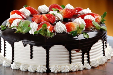 Strawberry Cake HD Images