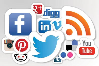 SOCIAL MEDIA Computer Internet Typography Text Poster Wallpapers ...