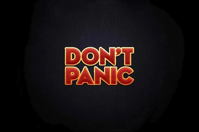 The Hitchhikers Guide To The Galaxy Don't Panic Wallpapers ...