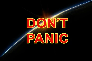 Don't Panic Wallpapers   Typography Wallpapers