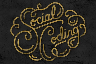 Dribbble   Social Coding wallpaper.jpg By Joel Glovier