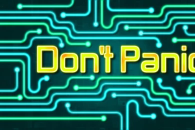 Don't Panic Desktop Wallpapers ~ Jasmine The Nerd