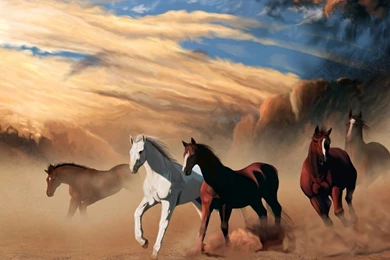 Running Horses Digital Art Hd Wallpapers 1920×1200 31700 ...
