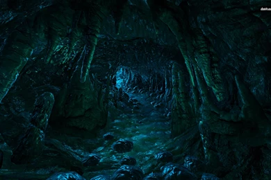 Stream Through The Dark Cave Wallpapers   Fantasy Wallpapers