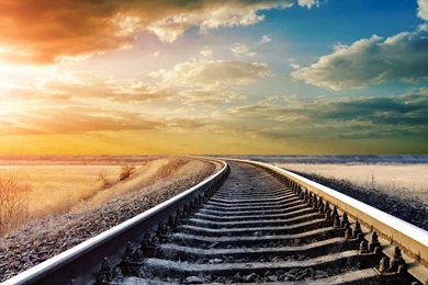 Pretty Train Track Wallpapers