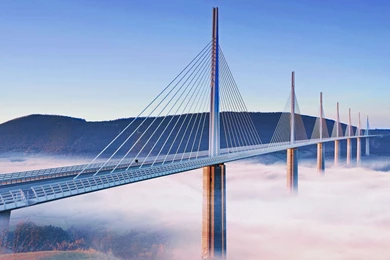 Millau Viaduct, France Widescreen Wallpapers