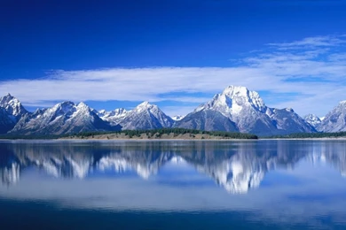 Blue Lake And Sky Wallpapers