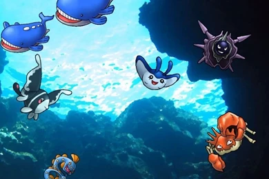 Underwater Scene Pokemon Wallpapers