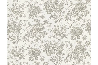 283 46915 White Floral Toile   Pavot   Beacon House Wallpapers