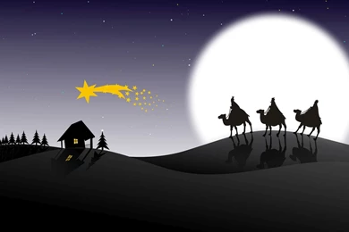 The Three Kings, Christmas, Star, Holiday, Holidays, 2560x1440 HD ...