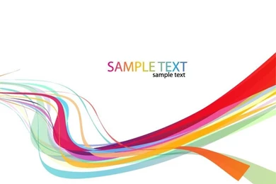 Abstract Rainbow Wave Line Vector Backgrounds