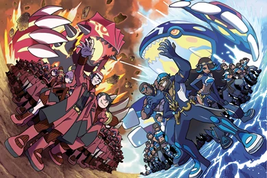 Team Kyogre Vs Team Groudon Computer Wallpapers, Desktop ...