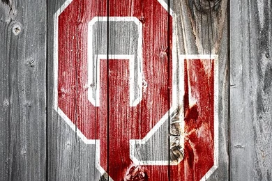 iPhone Wallpaper: OU On Wood
