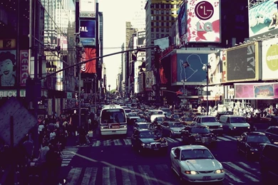 Download Wallpapers 1920x1080 New York, Street, Cars, City ...