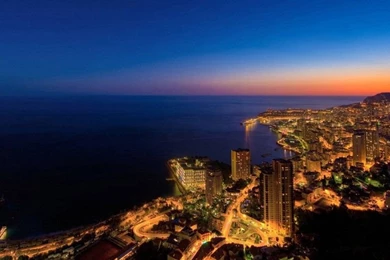 Monaco Monaco Coastal City Wallpapers Night Life : Wallpapers13.com