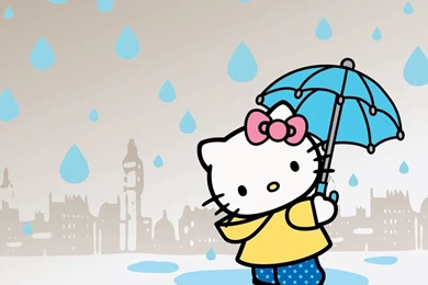Gallery For   Hello Kitty Wallpapers Blue