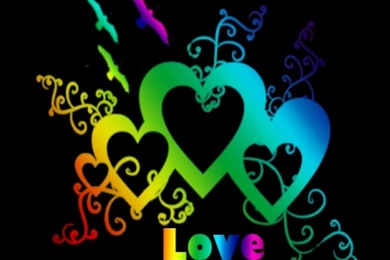 3d Love Logo Mobile Phone Wallpapers 176x208 Phones Hd Wallpapers