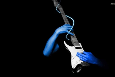 Blue Hands Playing Guitar Wallpapers   Music Wallpapers