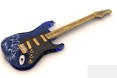 Blue Guitar Guitar – Abstract Other HD Desktop Wallpapers