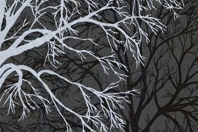 Graham & Brown Gothic Silver Black Tree Pattern Motif Wallpapers 60011