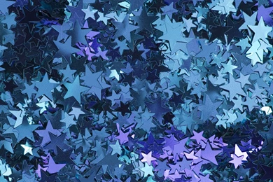 Shiny Blue Stars Desktop Wallpapers