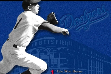Free Wallpaper, Pee Wee Reese. Baseball. LA Dodgers.