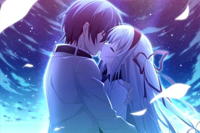 Romance Anime Love Couple Kissing Images HD