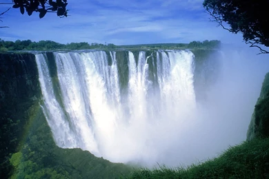 Desktop Wallpapers » Natural Backgrounds » Nice And Big Waterfalls ...