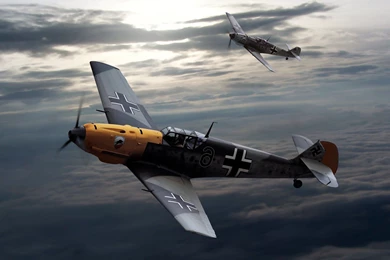 Messerschmitt, Messerschmitt Bf 109, Luftwaffe, Artwork, Military ...